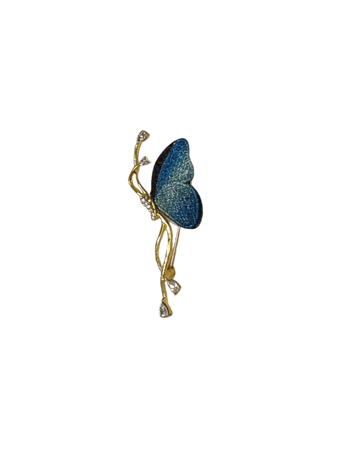 Blue Butterfly with Long Tail | Brooch III