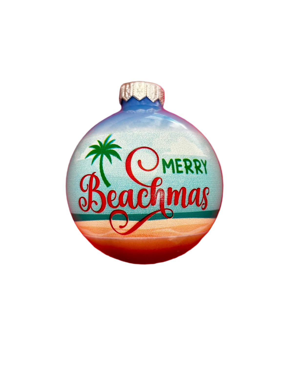 Bauble | Beach Santa with Luggage & Thongs "Merry Beachmas" (I)