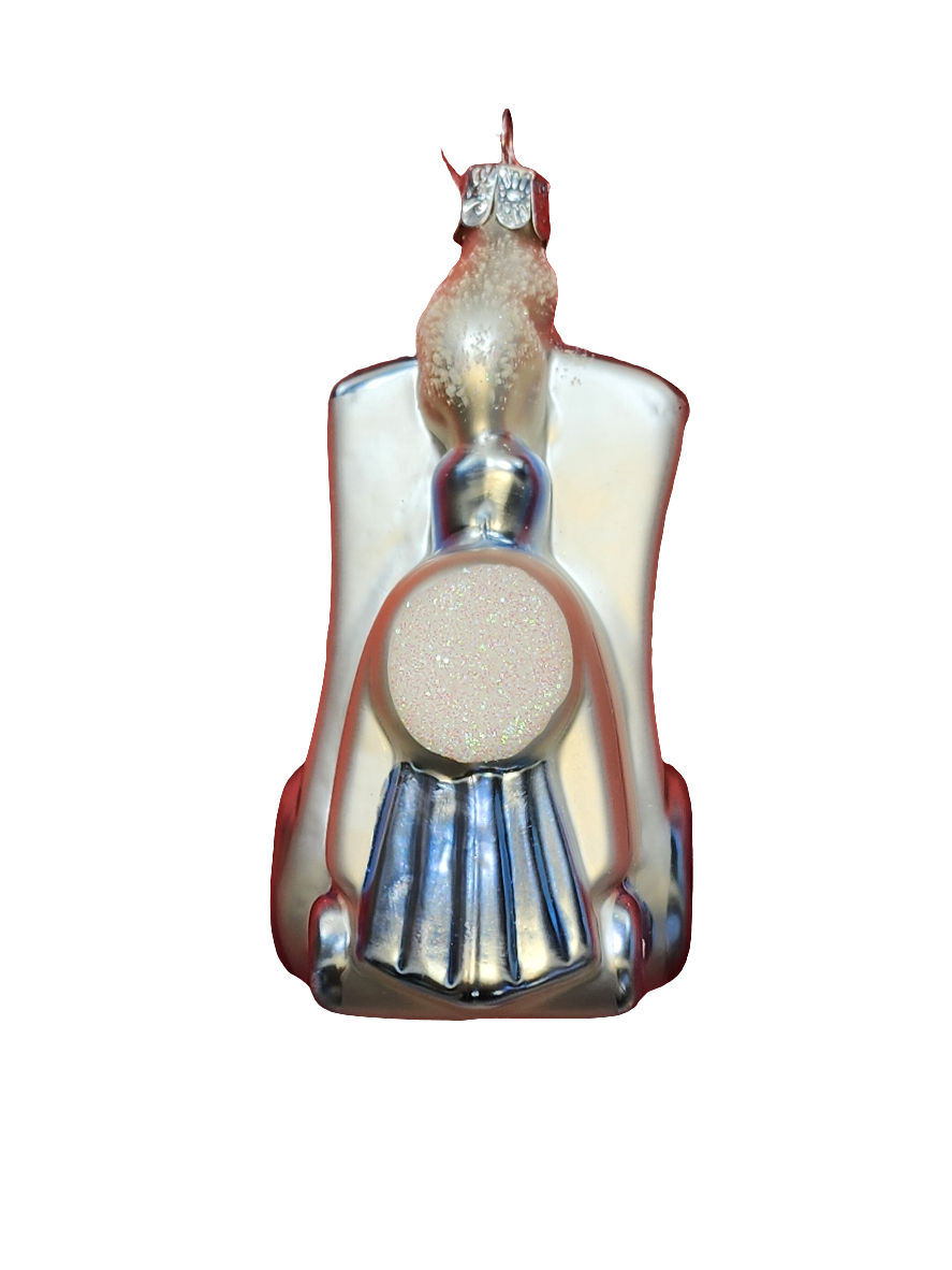European Glass Christmas ornament of a Train (J)
