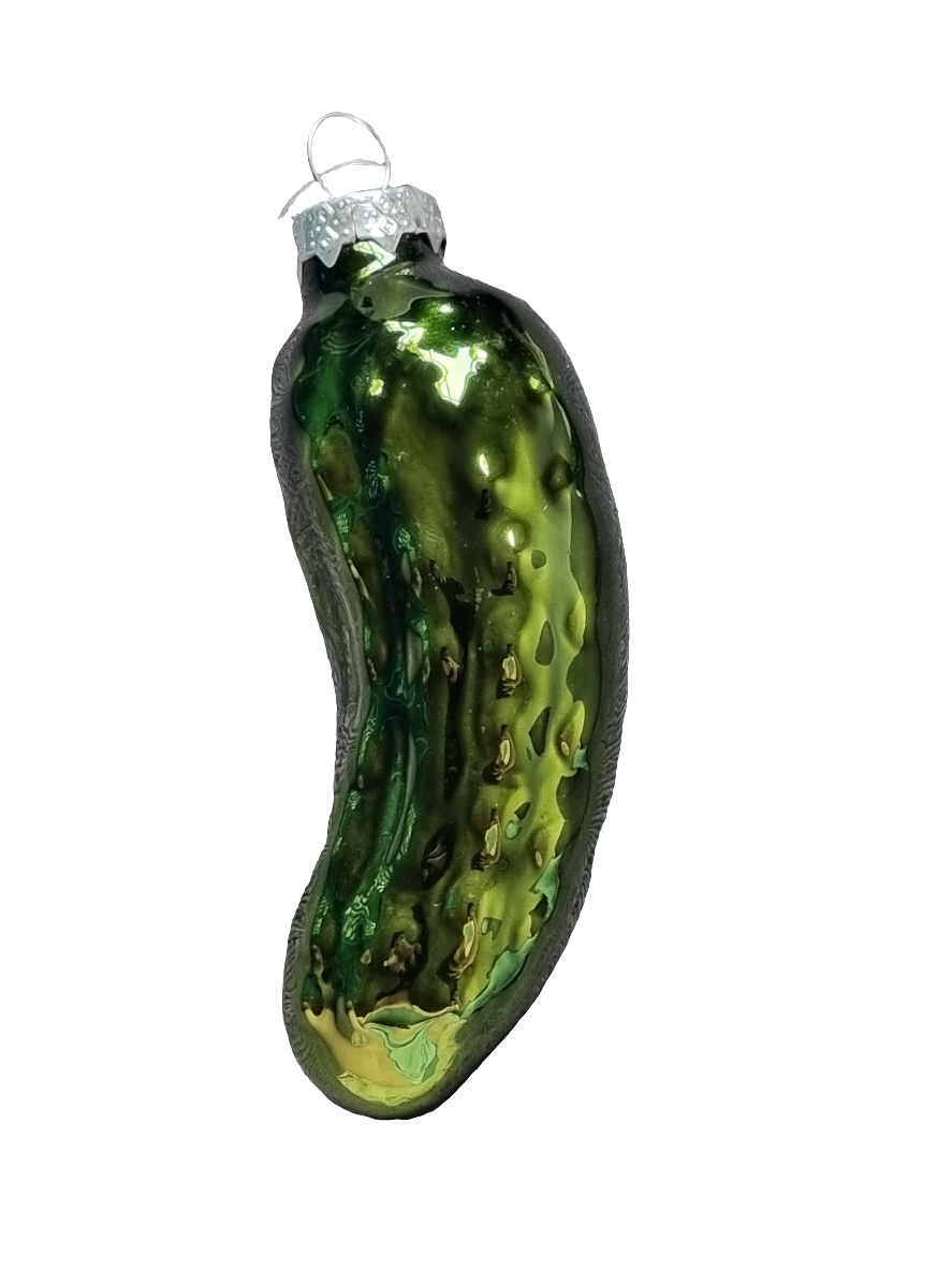 European Glass Christmas ornament of a Pickles | Assorted Designs (F)