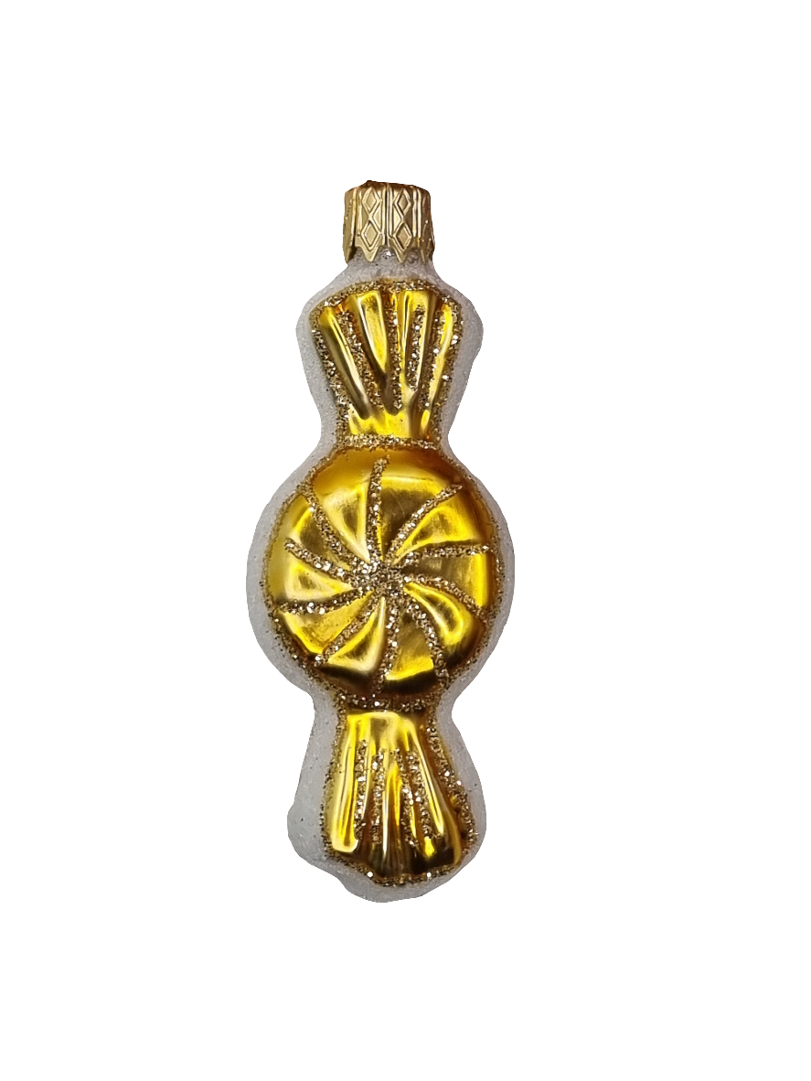 European Glass Christmas ornament of a Lolly Bon Bon (D)