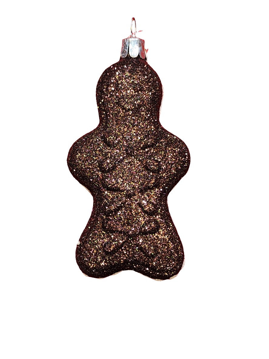 European Glass Christmas ornament of a Gingerbread Man (M)