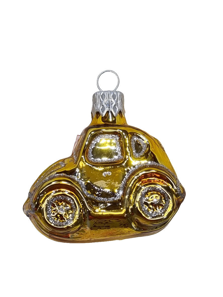 European Glass Christmas ornament of a Cars | Small Rounded Cars (F)
