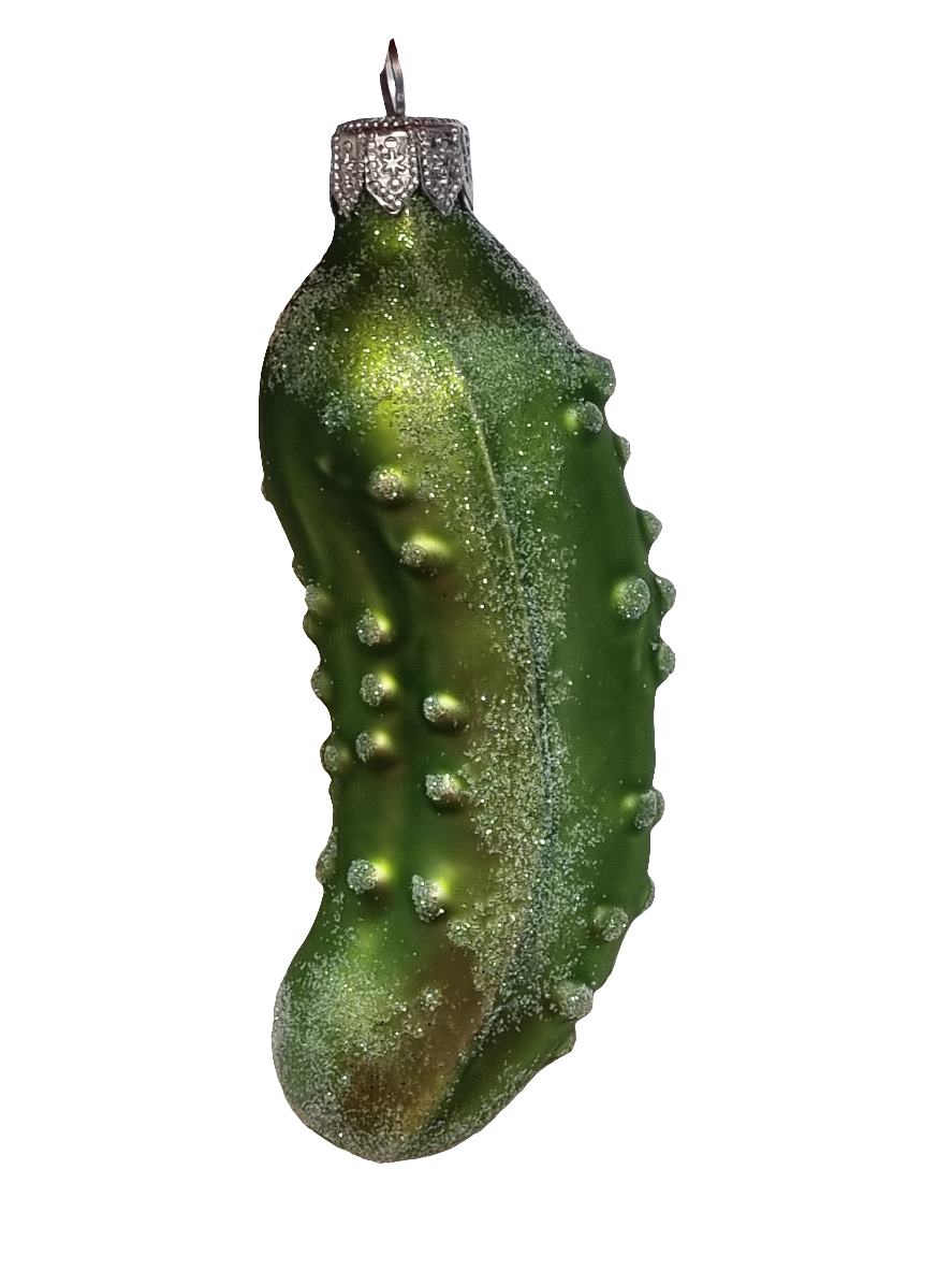 European Glass Christmas ornament of a Pickle (I)