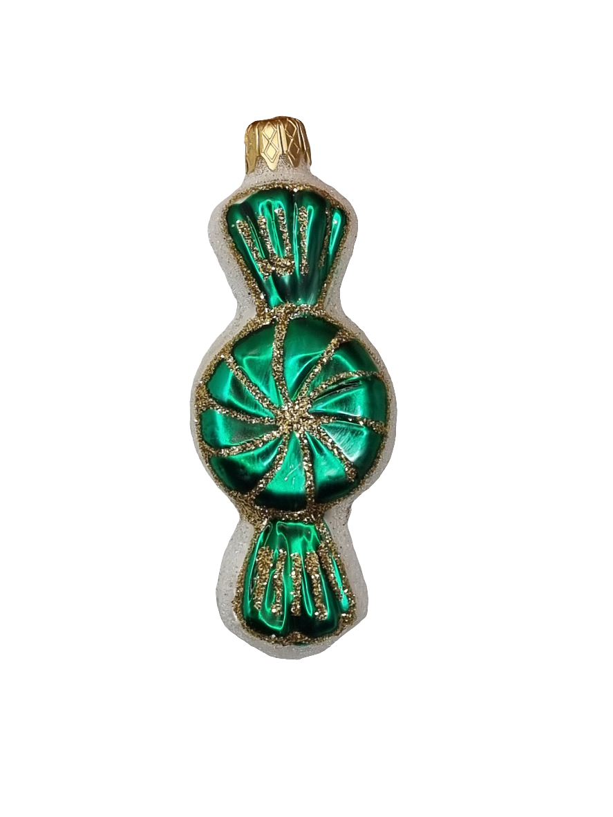 European Glass Christmas ornament of a Lolly Bon Bon (D)