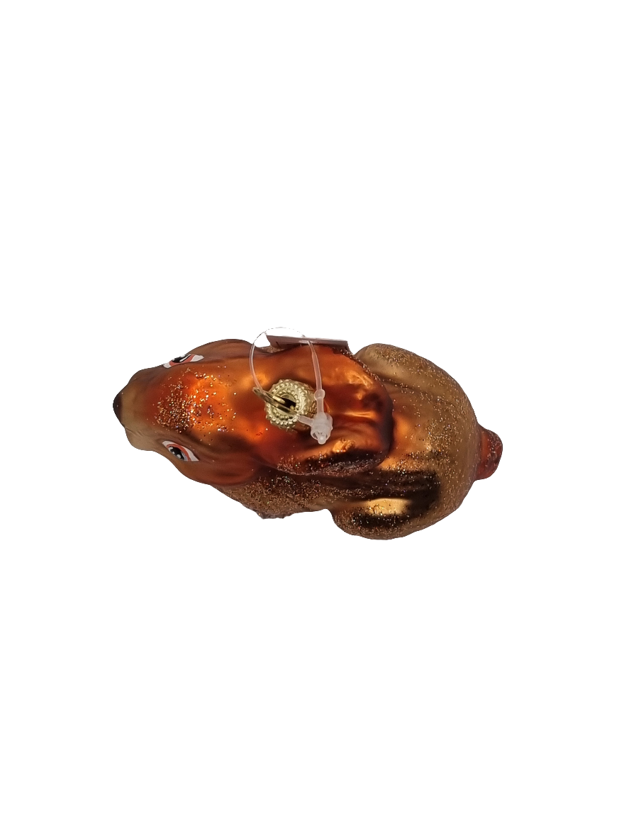 European Glass Christmas ornament of a Rabbit (S)