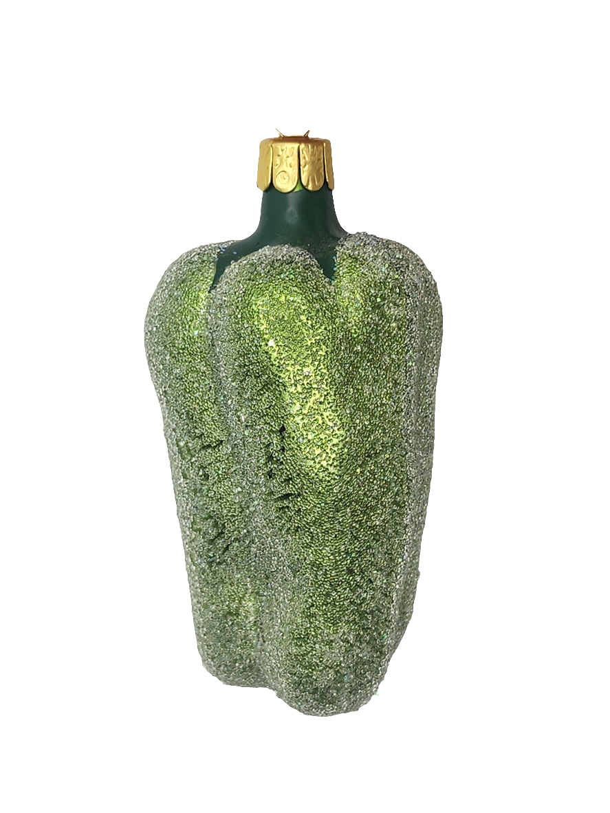 European Glass Christmas ornament of a Capsicum (K)