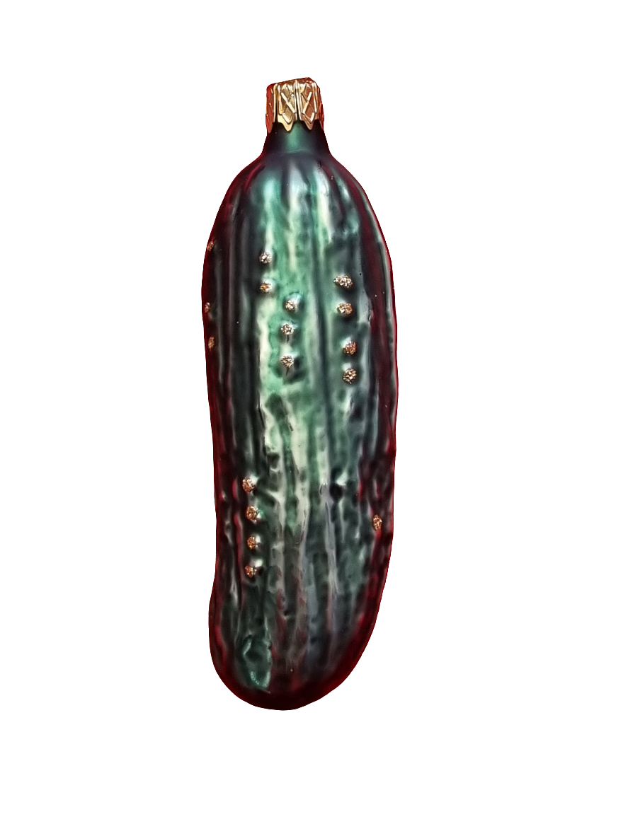 European Glass Christmas ornament of a Pickles | Assorted Designs (F)