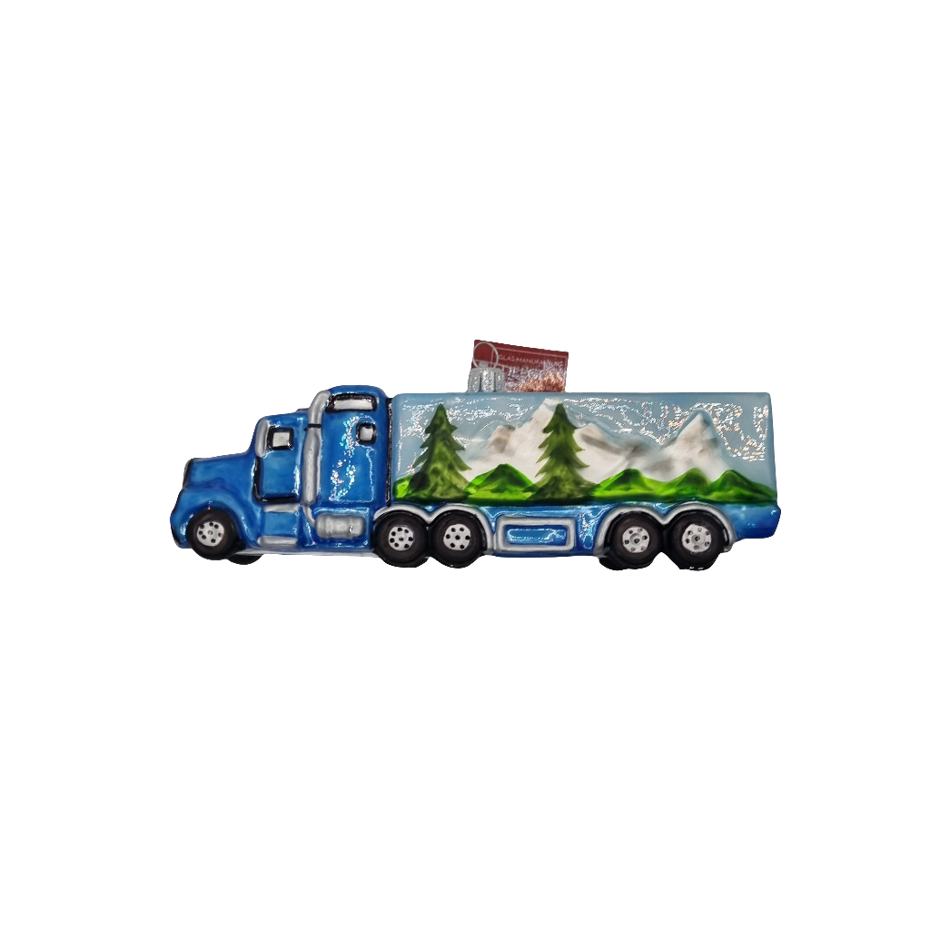 European Glass Christmas ornament of a Truck (S)