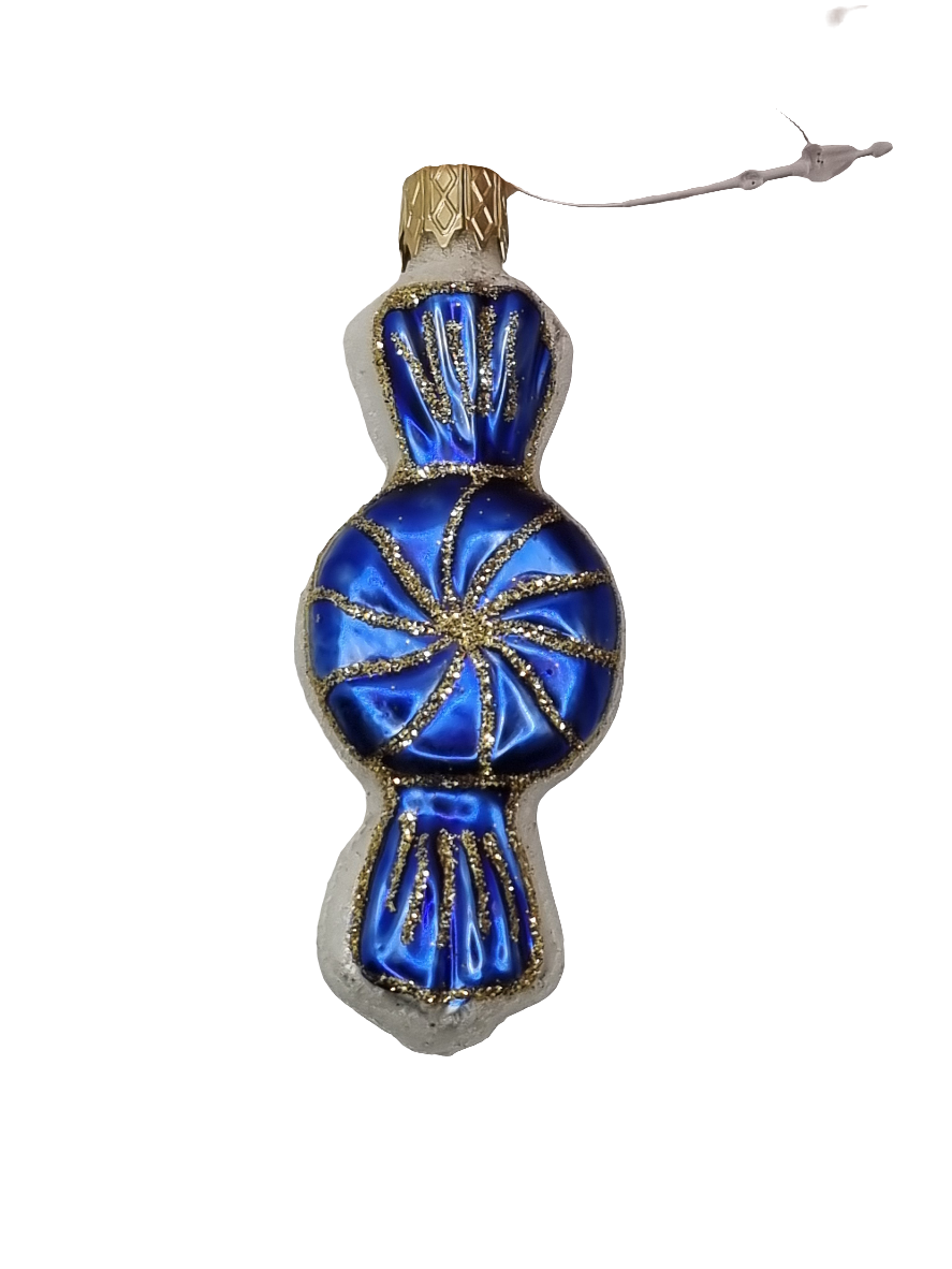 European Glass Christmas ornament of a Lolly Bon Bon (D)