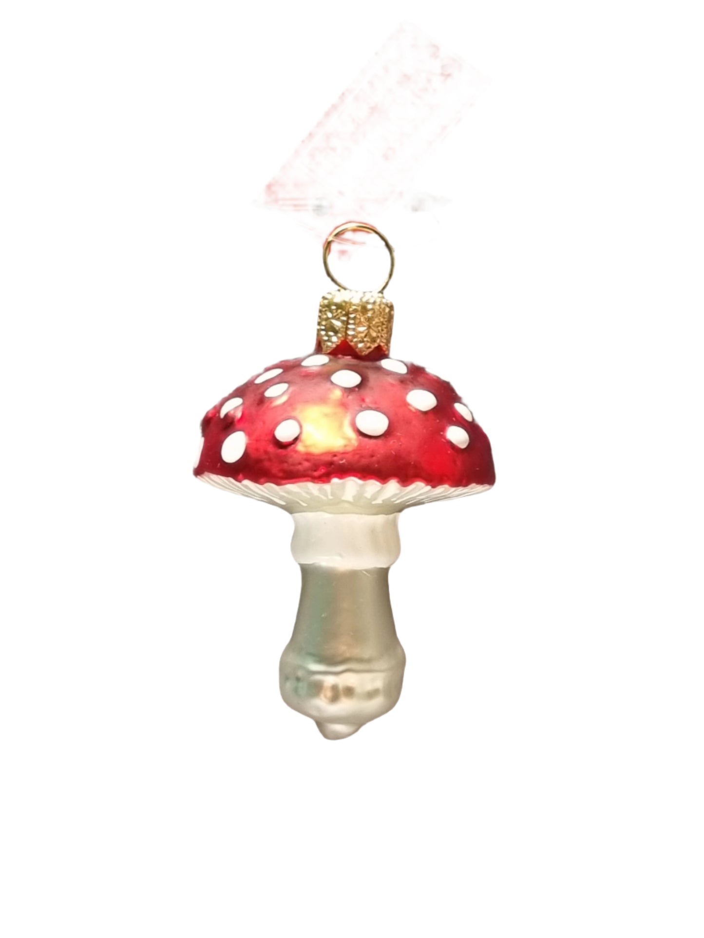 European Glass Christmas ornament of a Mushroom | Toadstools in Assorted Colours (N)