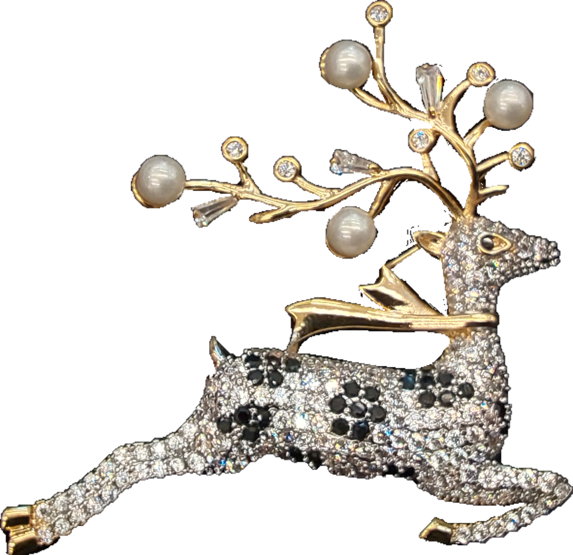 Reindeer with Pearls | Brooch VIII