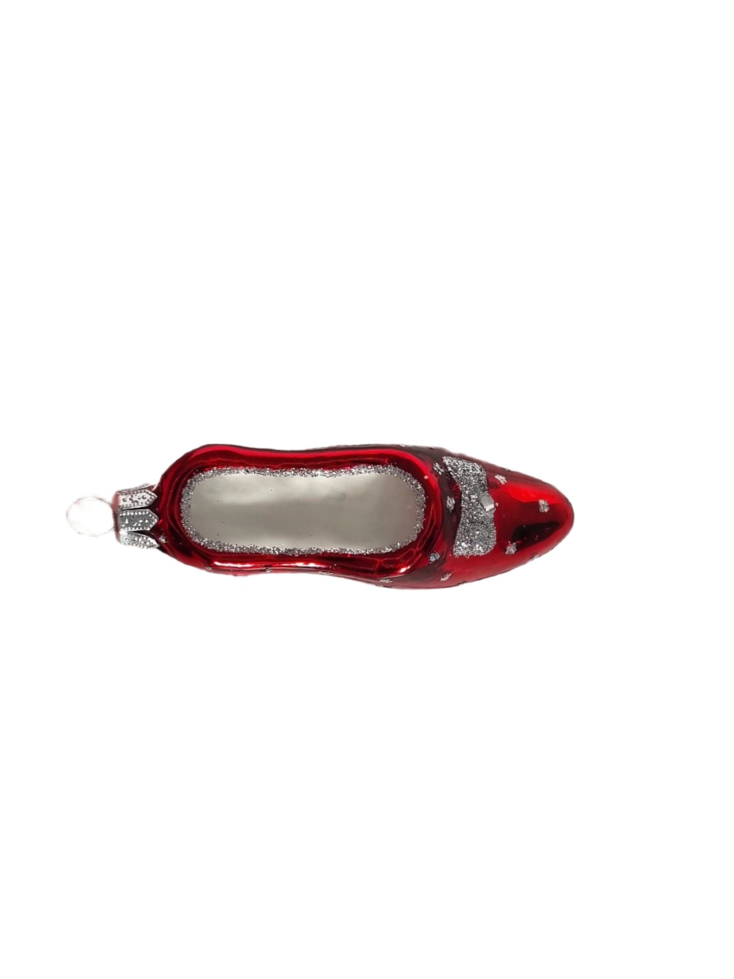 European Glass Christmas ornament of a Shoe | Red Heel (H)