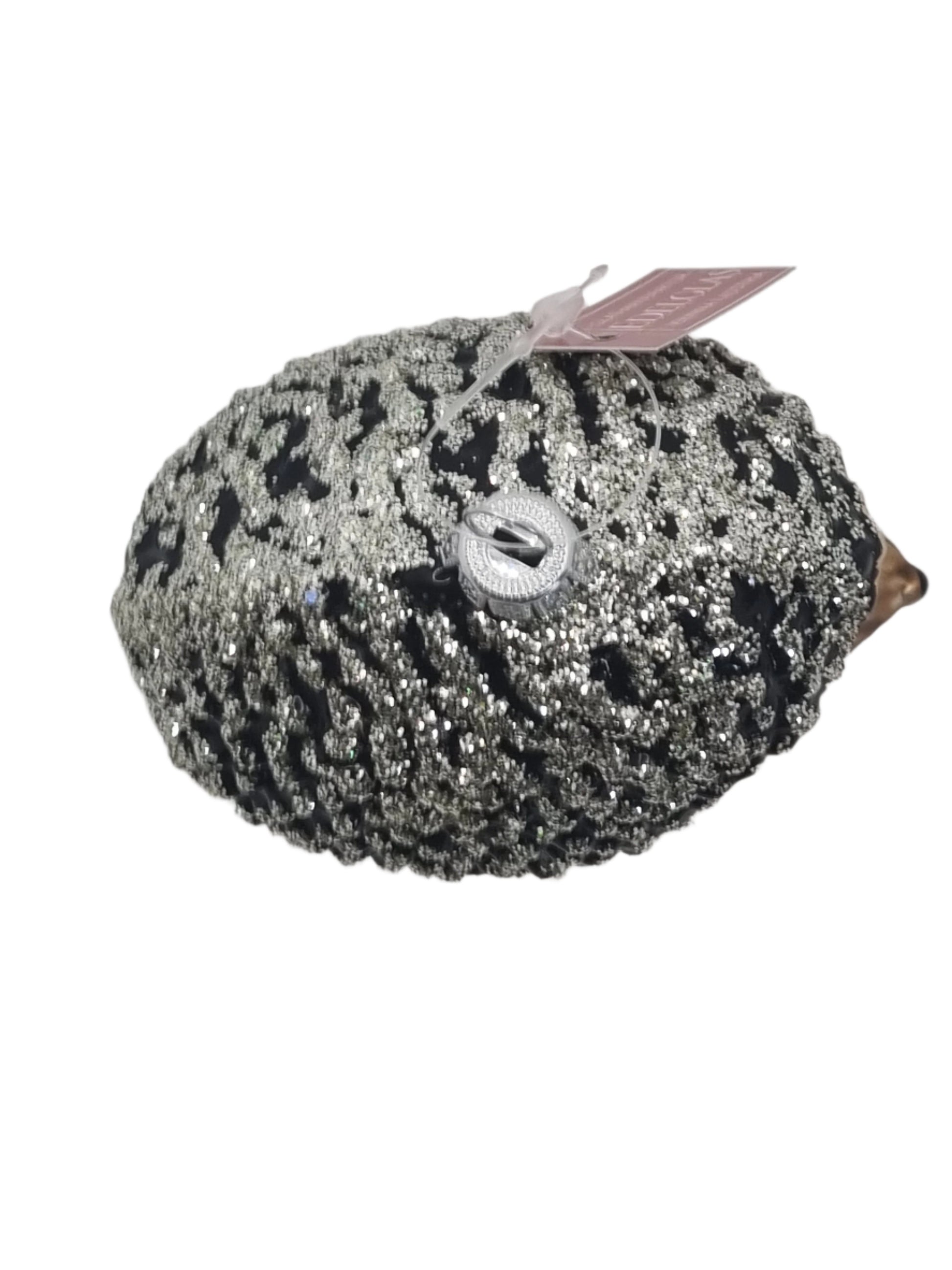 European Glass Christmas ornament of a Echidna / Hedgehog / Porcupines (N)