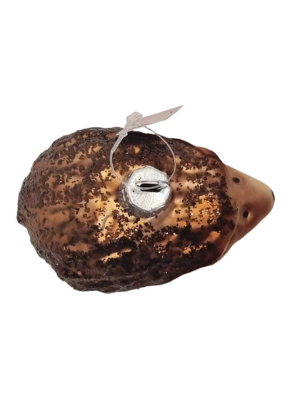 European Glass Christmas ornament of a Echidna / Hedgehog / Porcupine (K)