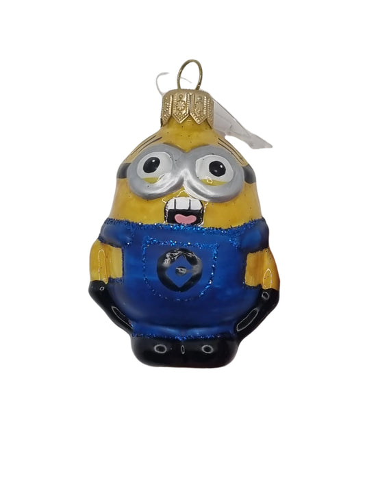 European Glass Christmas ornament of a Minions (P)