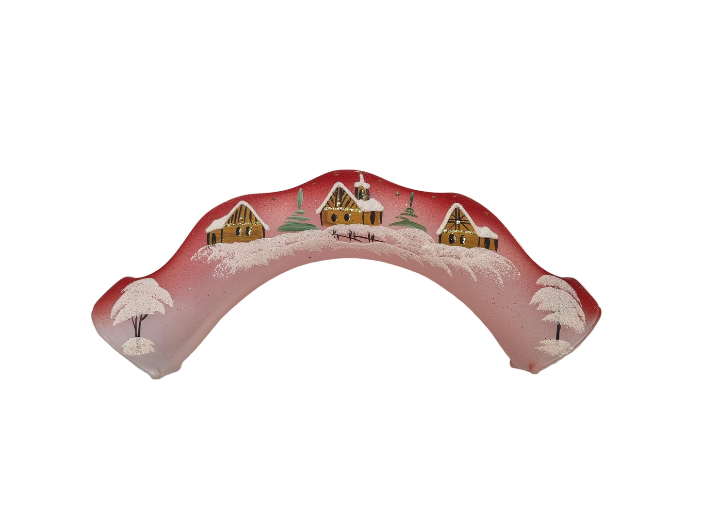 Doppelkerzenhalter aus Glas