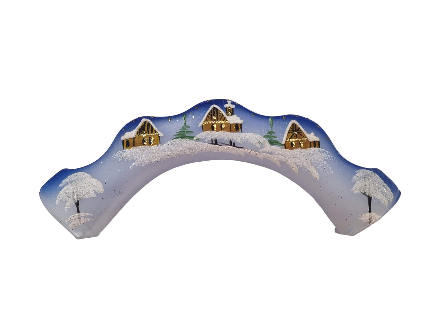 Doppelkerzenhalter aus Glas