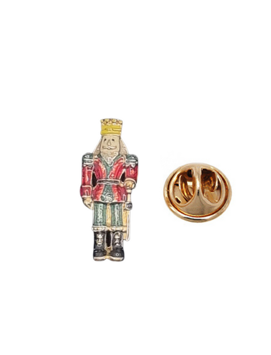 European Glass Christmas ornament of a Nutcracker | Pins