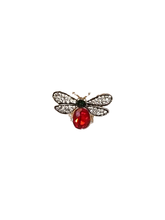 Red Crystal Beetle | Brooch III