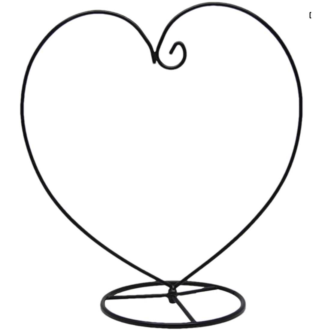 European Glass Christmas ornament of a Heart-Shaped Hanging Stand