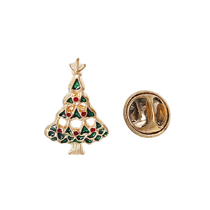European Glass Christmas ornament of a Tree With Gaps | Pins
