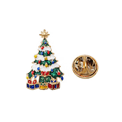 European Glass Christmas ornament of a Tree with Presents | Pins