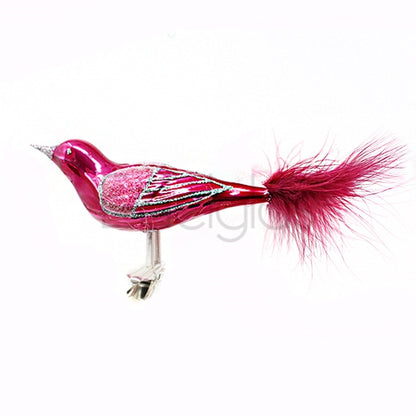 Birds on Clip (G) | Medium Feather Tail