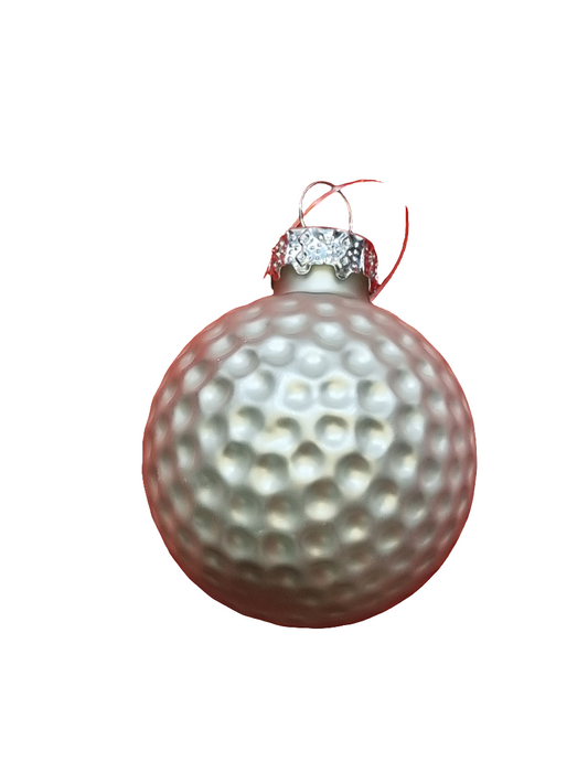European Glass Christmas ornament of a Small Golf Ball (F)