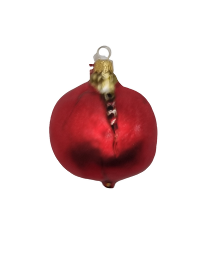 European Glass Christmas ornament of a Pomegranate (Q)