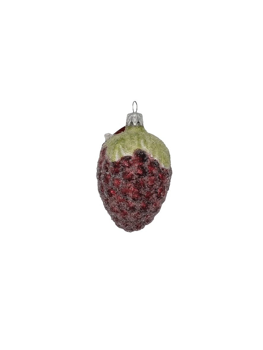 Raspberry Frosted Green Leaves (B)
