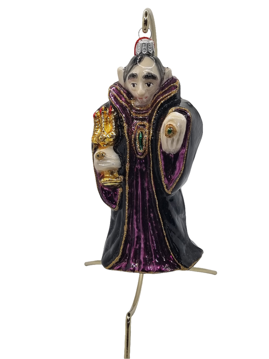 European Glass Christmas ornament of a Dracula (W)