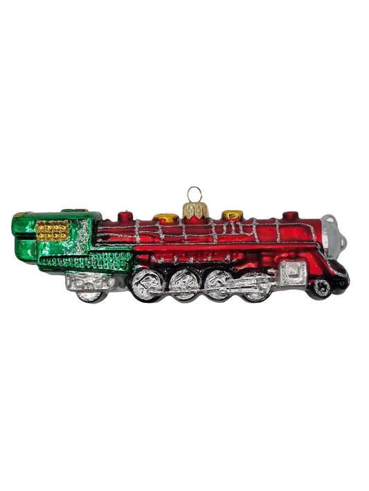 European Glass Christmas ornament of a Trains (T)