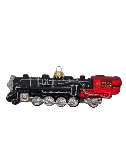 European Glass Christmas ornament of a Trains (T)
