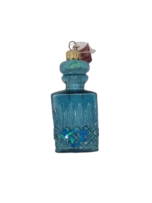 European Glass Christmas ornament of a Perfume bottle (I)