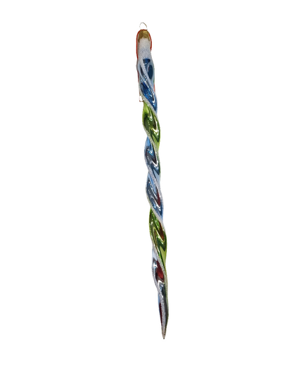European Glass Christmas ornament of a Icicle | Long (I)