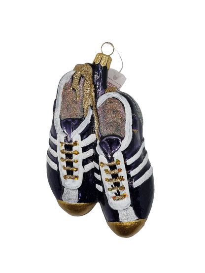 European Glass Christmas ornament of a Shoes with Cleats (U)