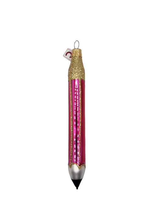 European Glass Christmas ornament of a Pencils (C)