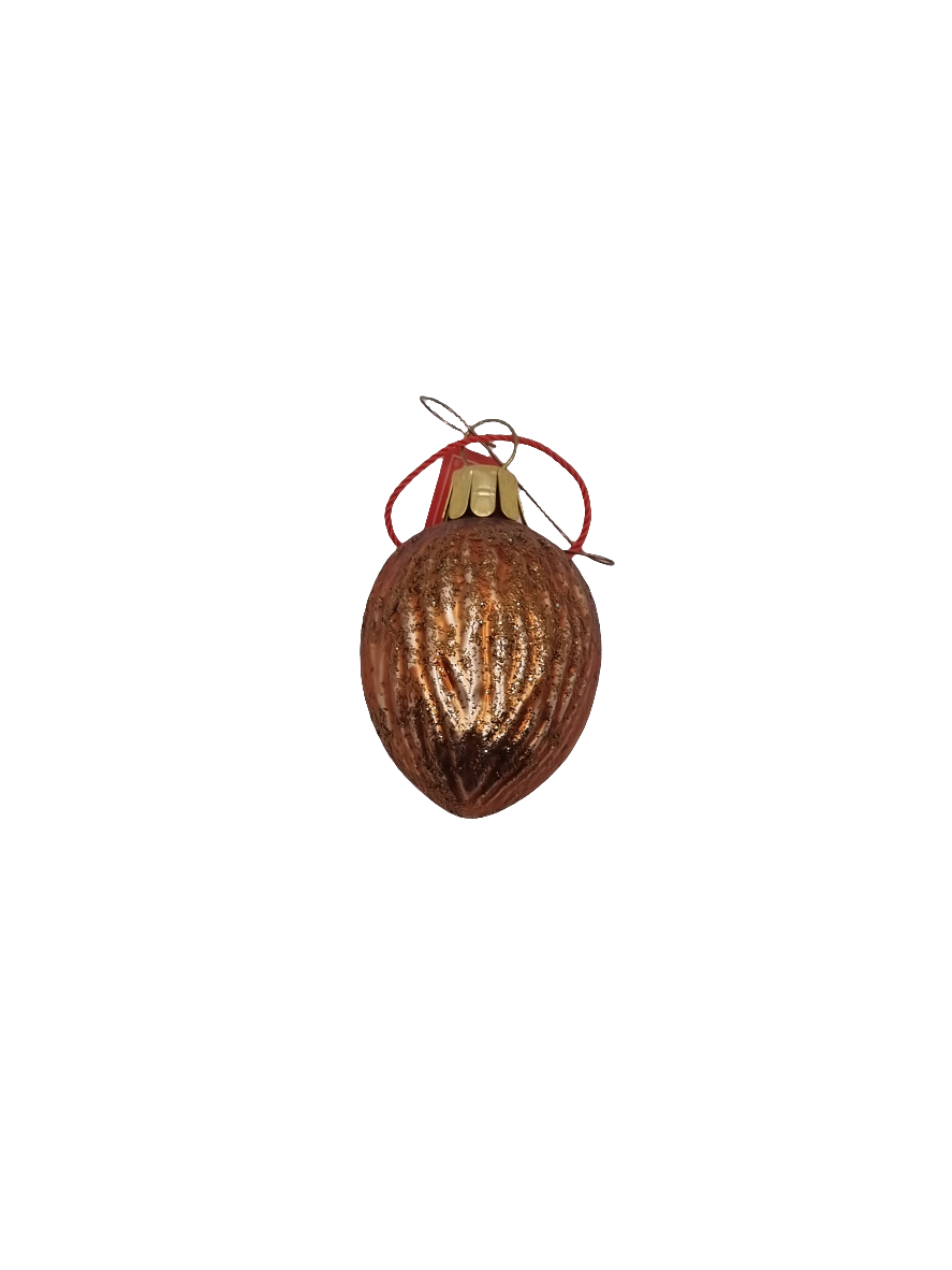 European Glass Christmas ornament of a Hazelnut (A)