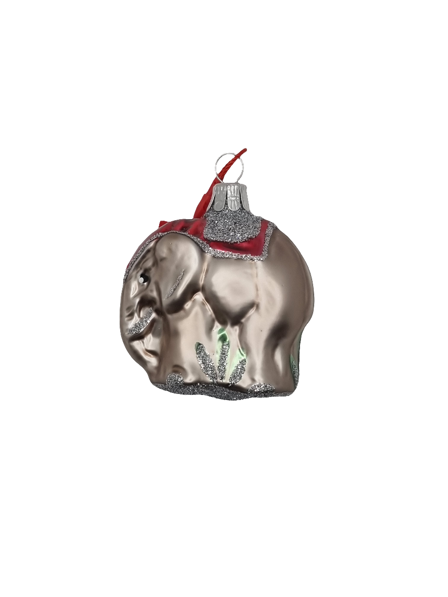Elephant saddle red sparkle (E)