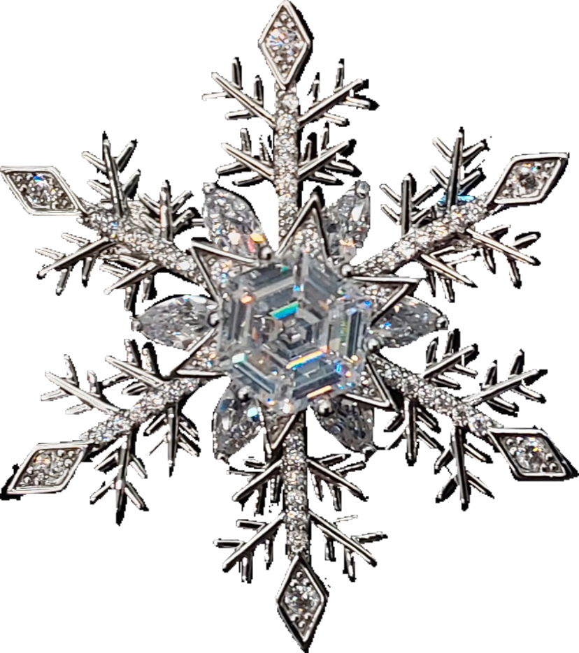 Snowflake w Spinning Centre | Brooch VII