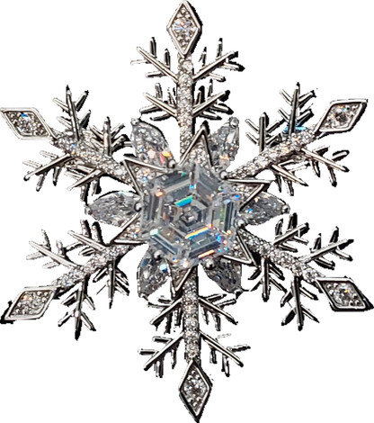 Snowflake w Spinning Centre | Brooch VII