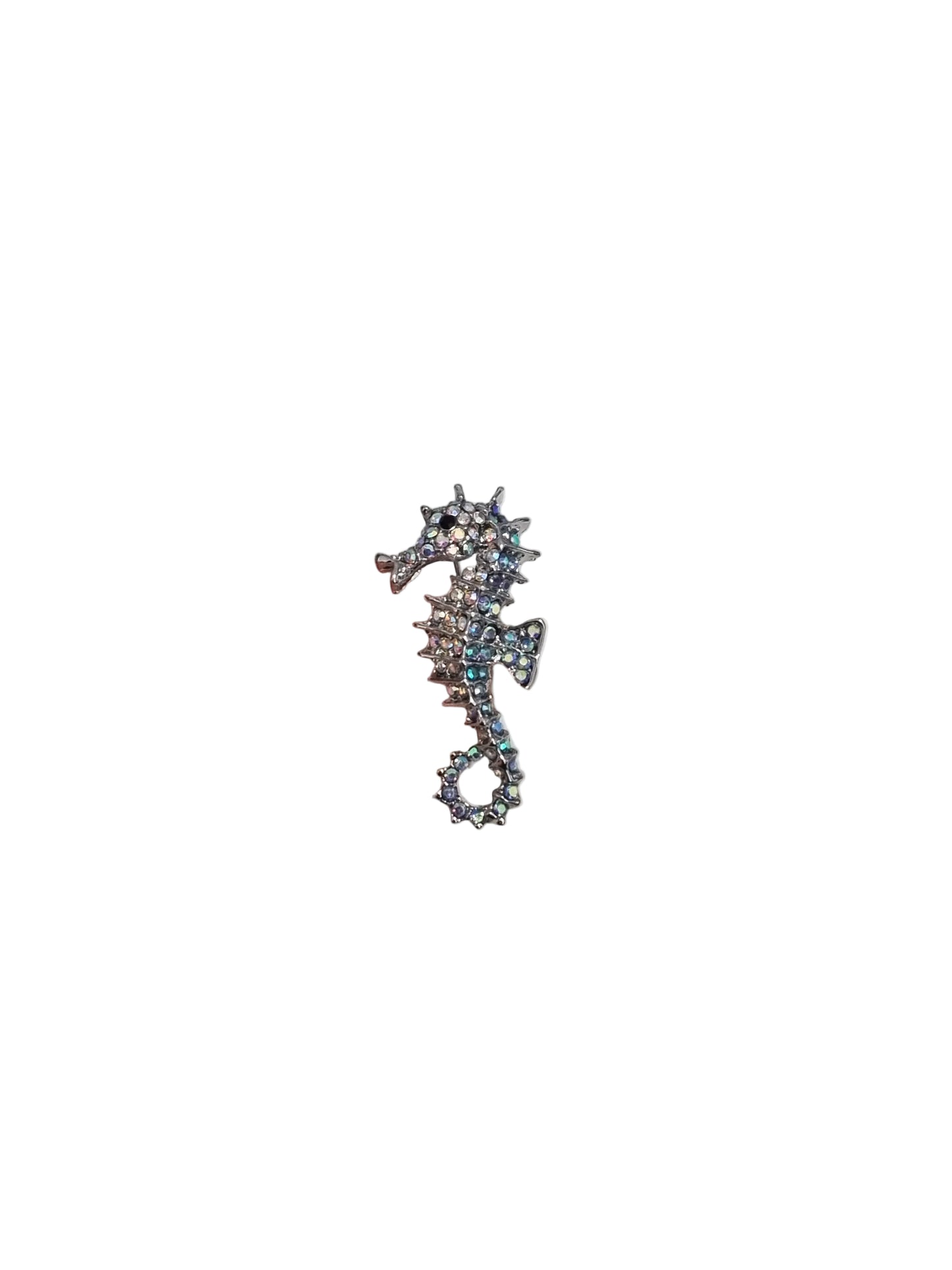 Small Crystal Seahorse | Brooch IV