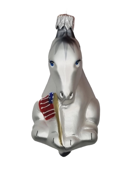 European Glass Christmas ornament of a Feb 2025