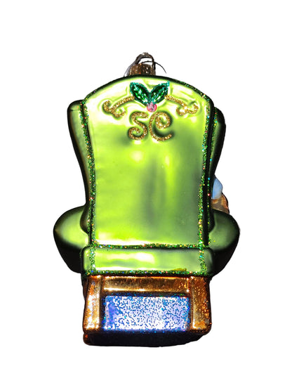 Santa in Green Chair (S)