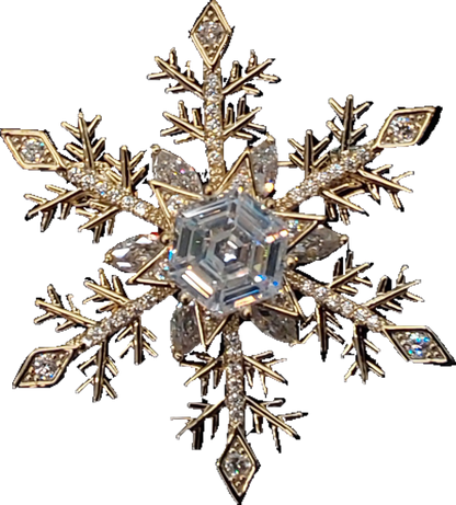 Snowflake w Spinning Centre | Brooch VII